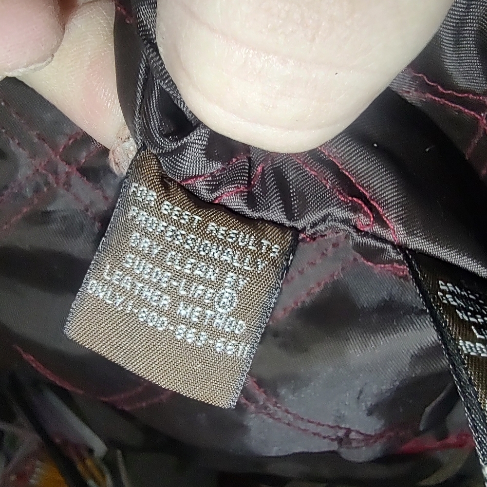 St. Johns Bay genuine leather jacket - Picture 6 of 9